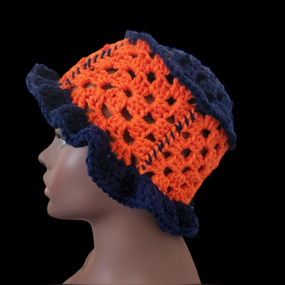 Crochet Granny Square Bucket Hat
